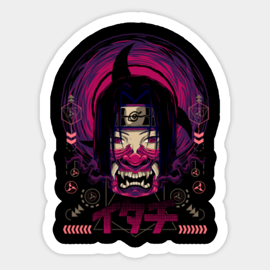 Anime Oni Mask - Itachi - Sticker
