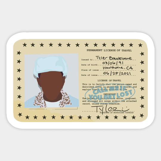 Call Me If You Get Lost, Tyler - Tyler The Creator - Sticker