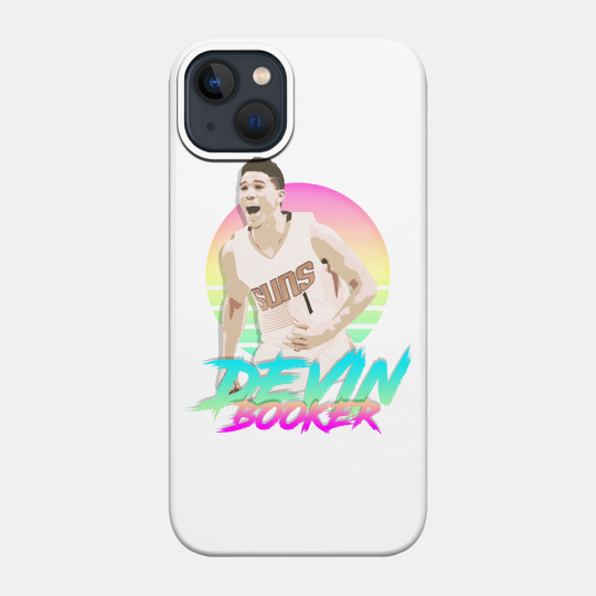 Devin Booker Retro Futuristic Aesthetic - Devin Booker - Phone Case