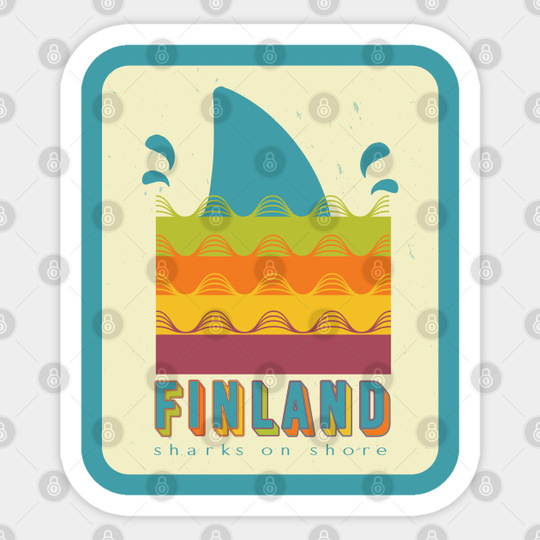 Finland Shark Fin - Shark Lover - Sticker