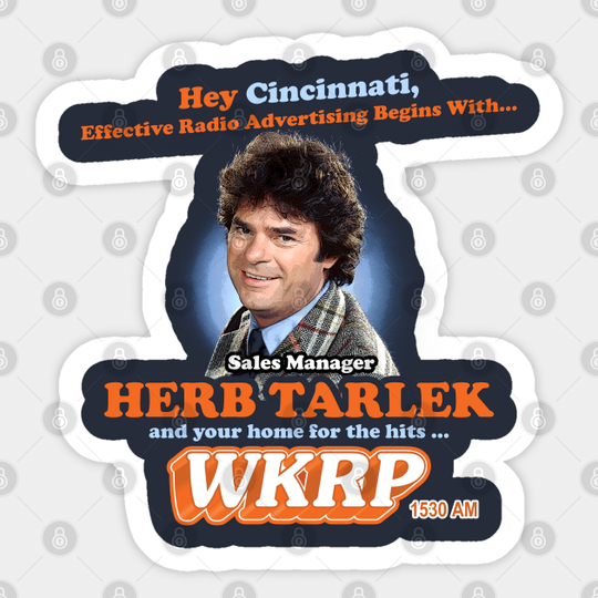 Herb Tarlek WKRP in Cincinnati - Wkrp - Sticker