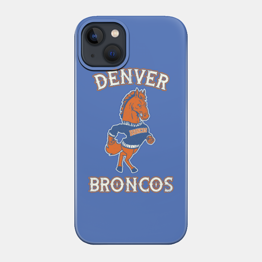Retro Denver Broncos Original Concept Mascot Design - Denver Broncos - Phone Case