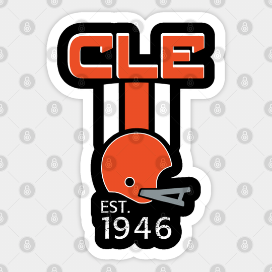 Cleveland Football Classic - 1946 Vintage - Cleveland Browns - Sticker