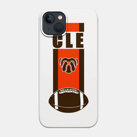 Cleveland Football Classic Vintage CLE Stripe - Cleveland Browns - Phone Case