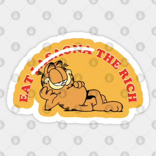 Arm The Working Class/ Garfield Meme Design - Arm The Working Class - Sticker
