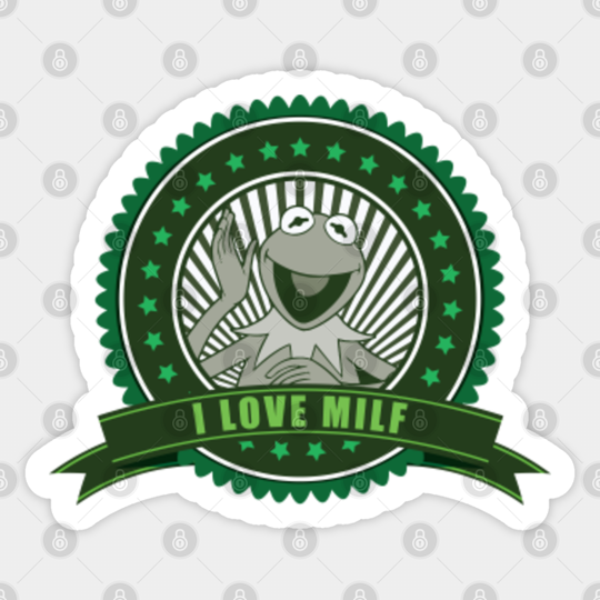 Pervert Frog- Kermit- Man I Love Frogs - Man I Love Frogs - Sticker