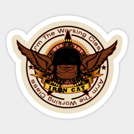 arm the working class - garfield - Arm The Working Class - Sticker