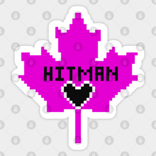 Canadian Hitman pixel - Bret Hart - Sticker