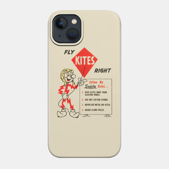 FLY KITES RIGHT - Electricity Will Kill You - Phone Case