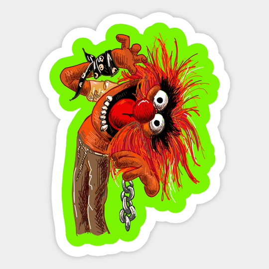 The Muppets Animal Illustration - Animal - Sticker