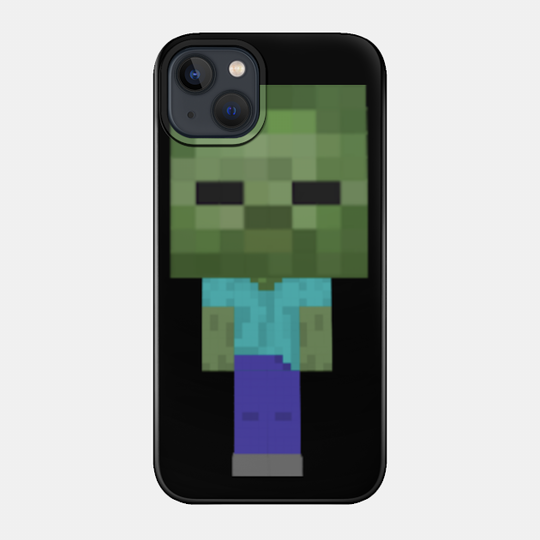 Bobble head zombie - Minecraft - Phone Case