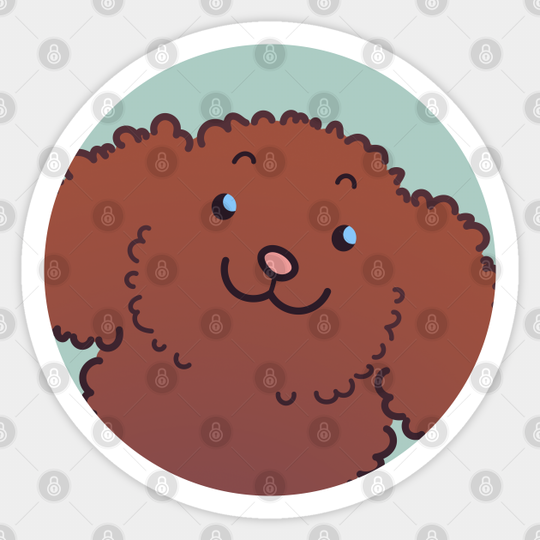 Poodle! - Puppy - Sticker