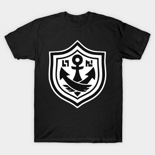 Anchor Tee (Full/Black+White) - Splatoon - T-Shirt