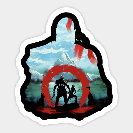 Father and Son Adventure - God Of War - Sticker