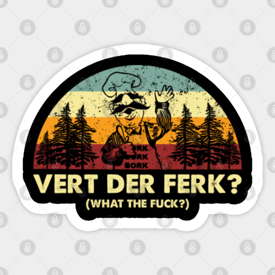 Retro Swedish WTF - Muppets - Sticker