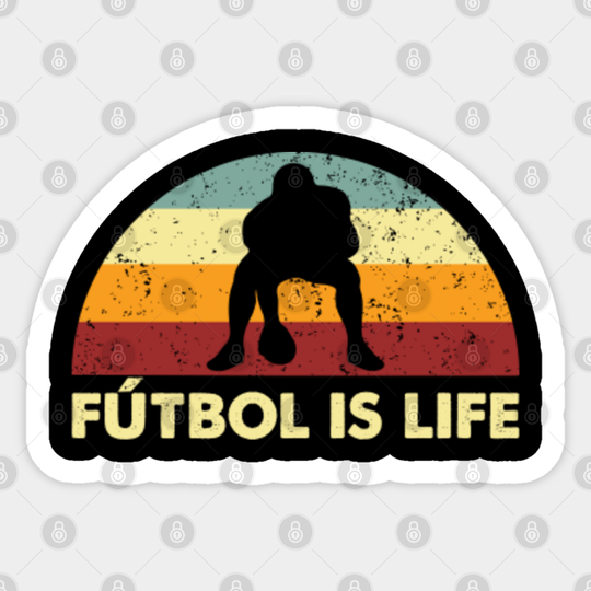 Retro American Football Is Life - Ted Lasso - Sticker