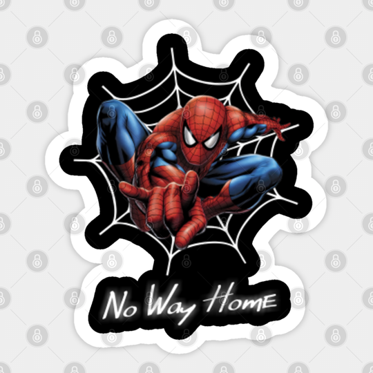 No Way Home - Team Spiderweb - Spider Web Man Home No Way Team Movie - Sticker