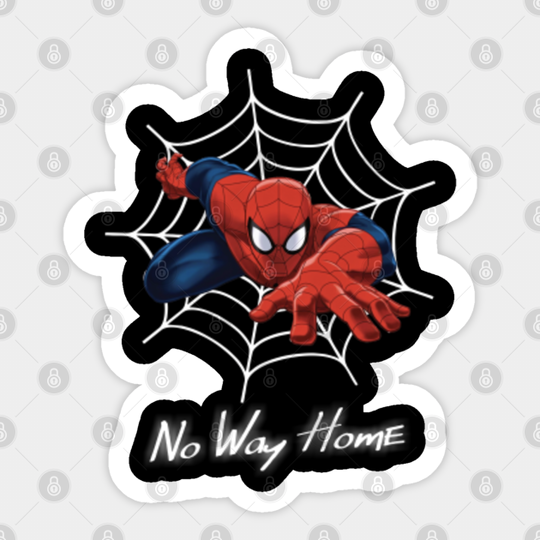 No Way Home - Team Spiderweb - Spider Web Man Home No Way Team Movie - Sticker