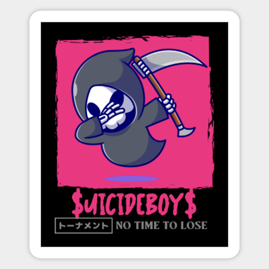 Suicideboys Dabbing Grim Reaper - Suicideboys - Sticker