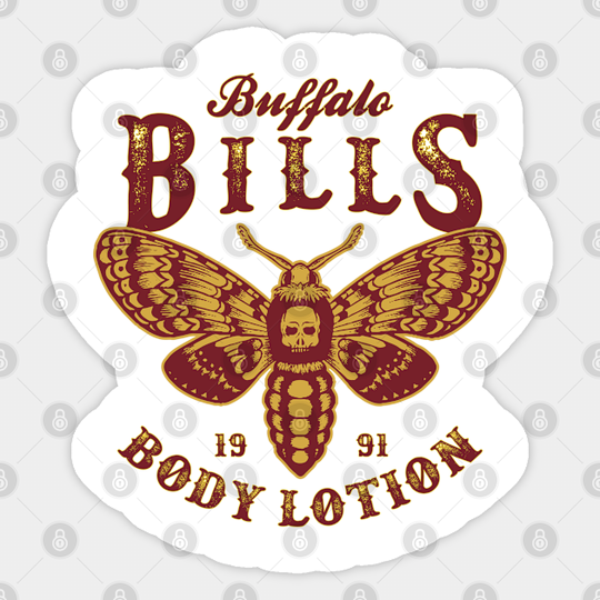 Retro Distressed Buffalo Bills Body Lotion 1991 - Buffalo Bills - Sticker