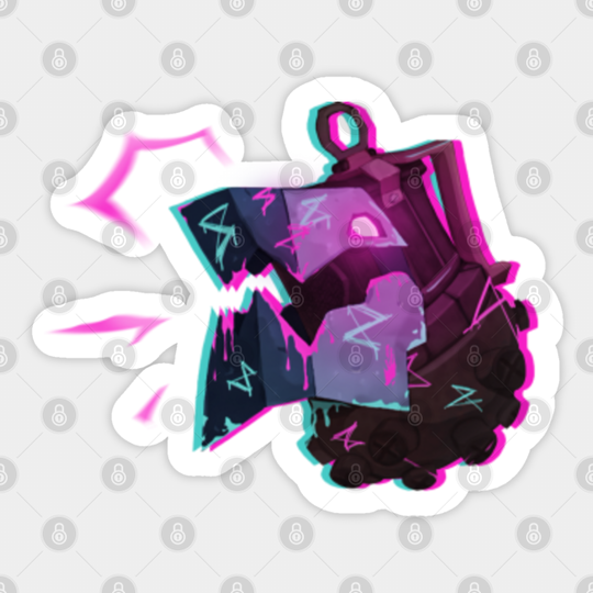 Arcane Jinx BOOM Grenade - Arcane - Sticker