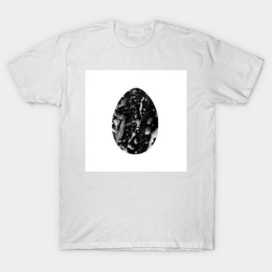 Easter egg - monochrome black-white watercolor, isolated on white background. Design for background, cover and packaging, Easter and food illustration, greeting card. - Easter Egg - T-Shirt