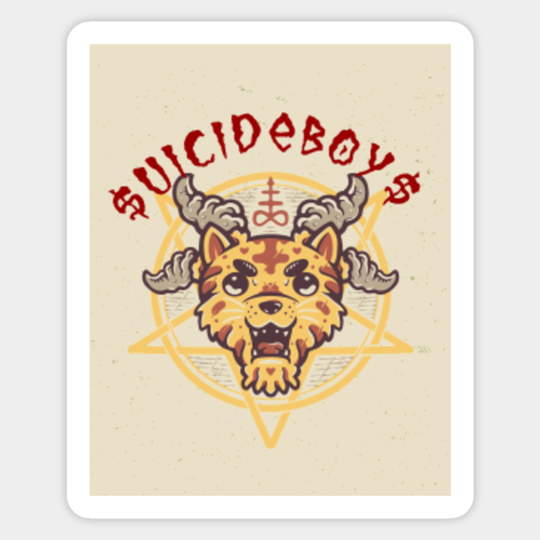 Suicideboys Cute Demon Pentagram - Suicideboys - Sticker