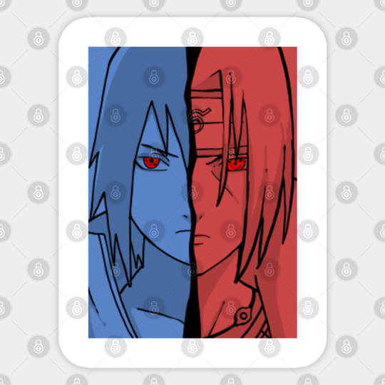 Sasuke vs itachi - Sasuke - Sticker