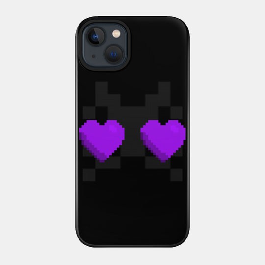 Heart eyes enderman - Minecraft - Phone Case