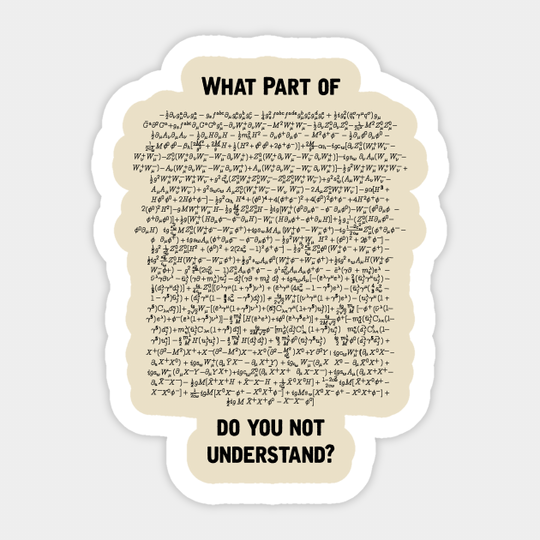 Standard Model Lagrangian - Physics - Sticker