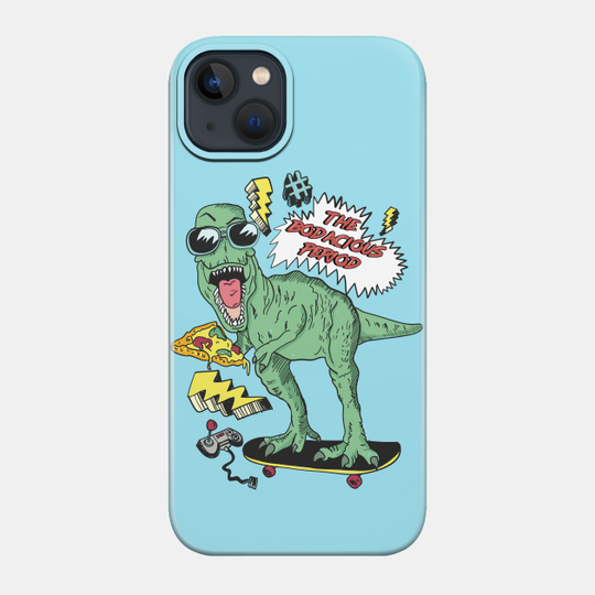 The Bodacious Period Of The Eighties - Dinosaur - Phone Case
