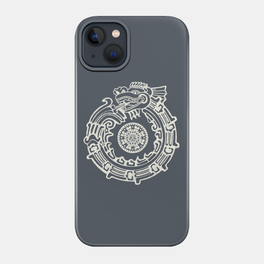 Aztec Sun Dragon - Aliens - Phone Case