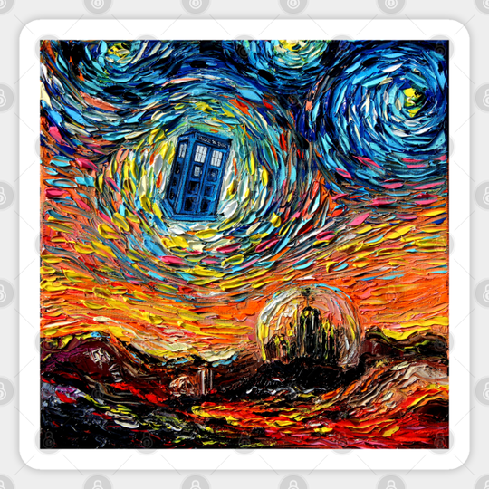 van Gogh Never Saw Gallifrey - Doctor Who - Sticker