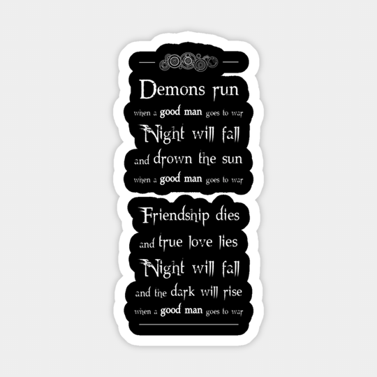 Demons run (white) - Doctor Who - Sticker