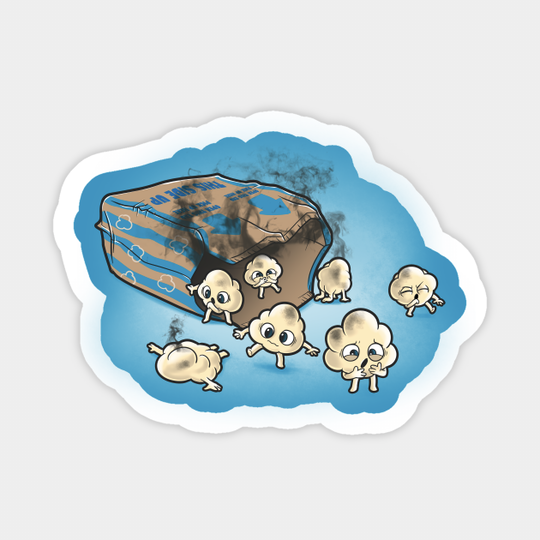 Pop corn - Kawaii - Sticker