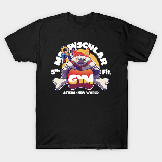 Meowscular Gym - Monster Hunter - T-Shirt