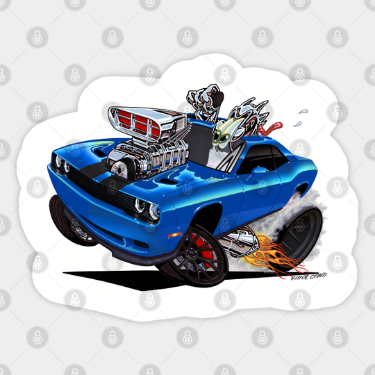 Challenger HELLCAT blue - Challenger - Sticker
