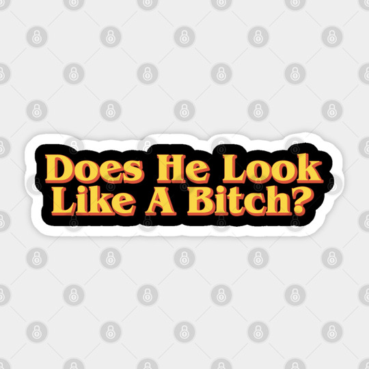 what does he look like? - Pulp Fiction - Sticker