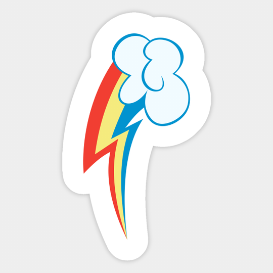 My little Pony - Rainbow Dash Cutie Mark V2 - Rainbow - Sticker