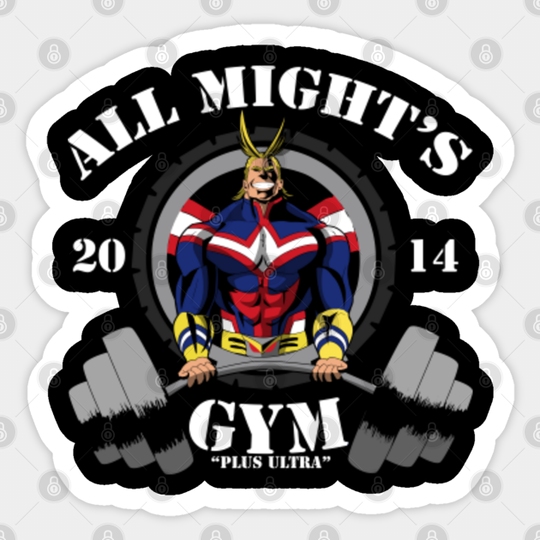 ALL MIGHT'S GYM - Gym - Sticker