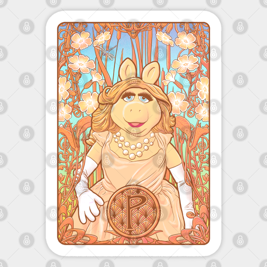 La Miss Piggy - Muppet Show - Sticker