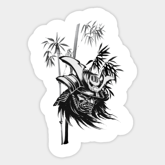 Bamboo Samurai - Japanese - Sticker