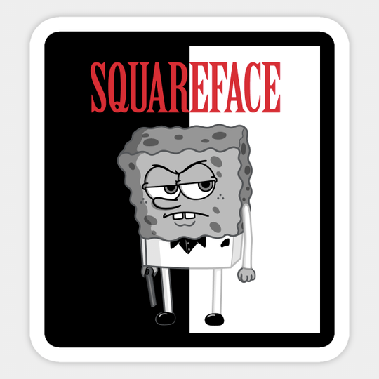 Squareface! - Spongebob - Sticker
