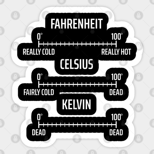 Temperature Math Physics Physicist Mathematician - Physics - Sticker