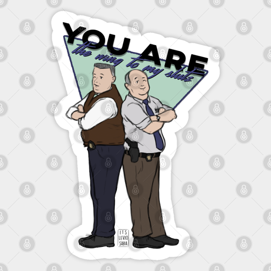 Hitchcock & Scully Wingsl*tz - Brooklyn Nine Nine - Sticker