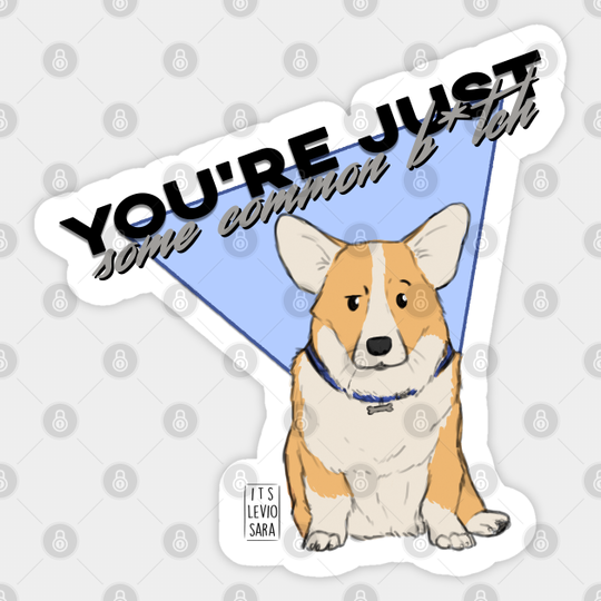 Cheddar Common B*tch - Brooklyn Nine Nine - Sticker