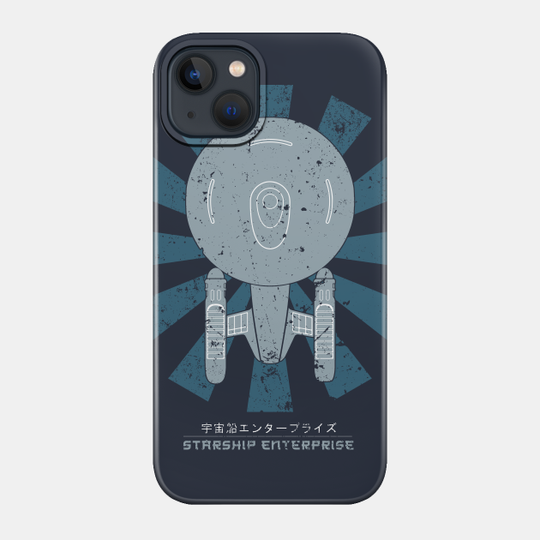 Starship Enterprise Retro Japanese Star Trek - Star Trek - Phone Case