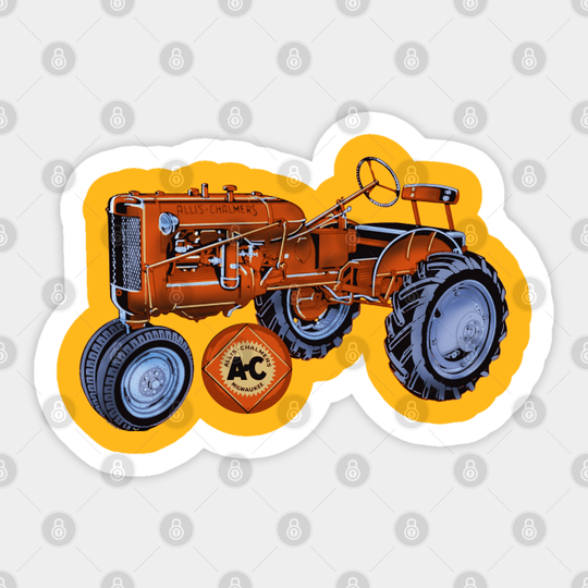 Allis Chalmers Tractor USA - Tractor - Sticker