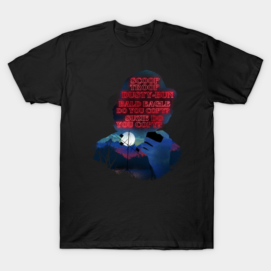 Scoops Troop Dusty-bun - Dustin Stranger Things - T-Shirt