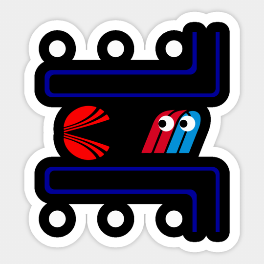 Airline Pacman - Continental Airlines - Sticker